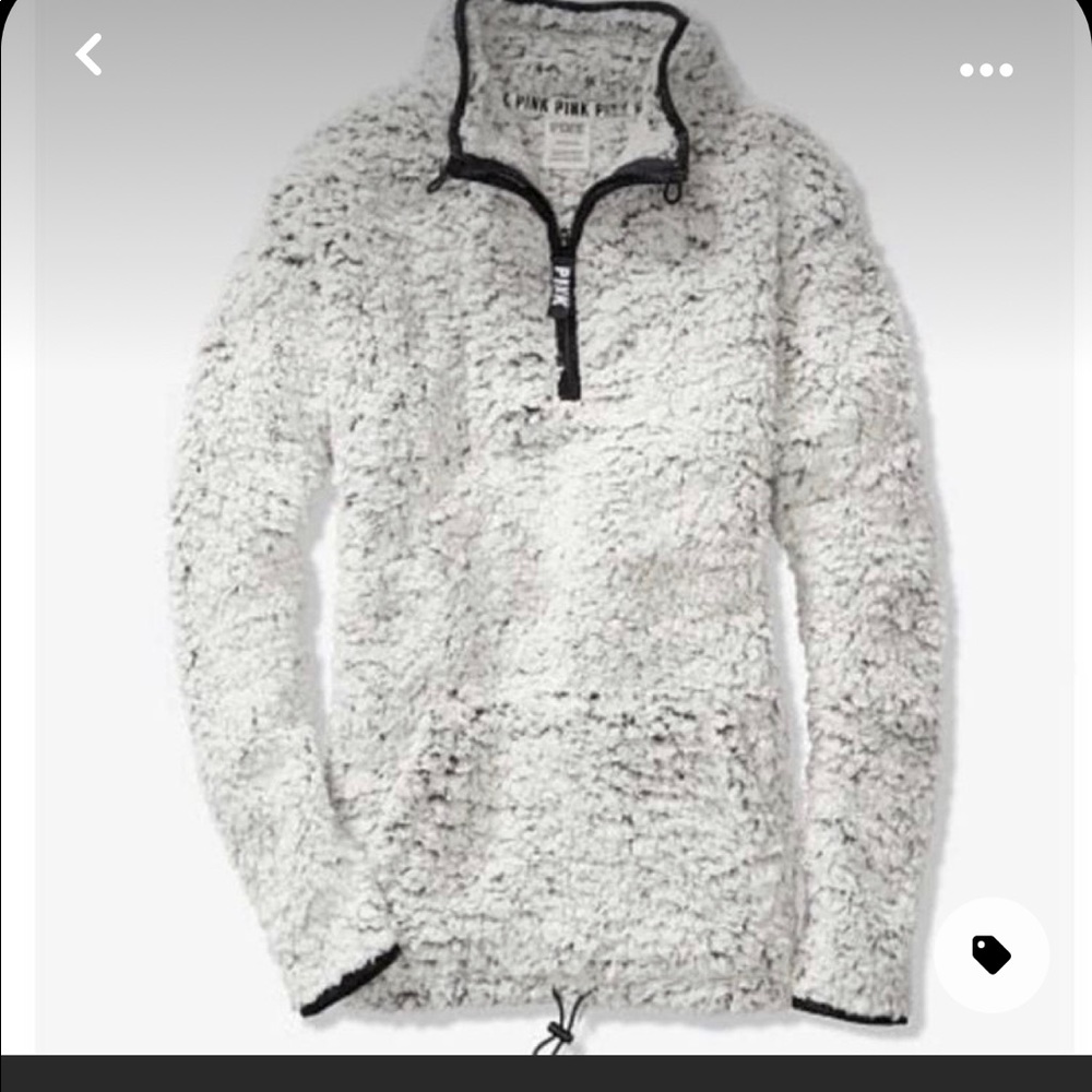 2 PINK Sherpa crewneck halfzips - Picture 2 of 8